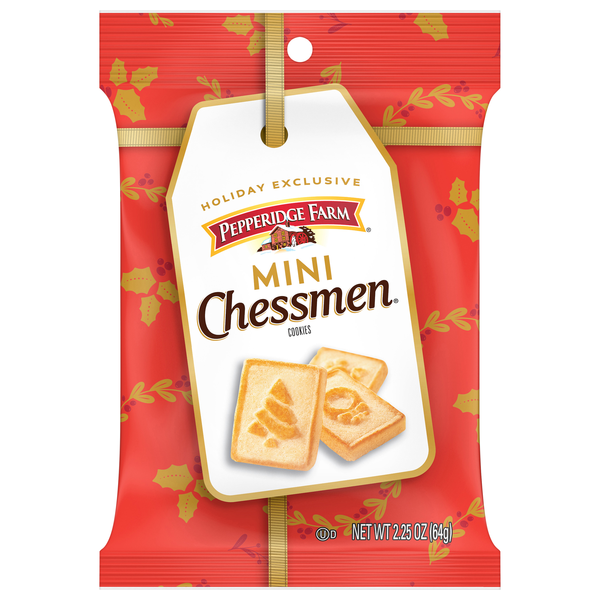 Pepperidge Farm Chessmen Mini Holiday Butter Cookie Single