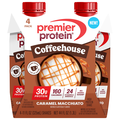 Premier Protein Coffeehouse Caramel Macchiato 30g Protein Shakes - 4 pk