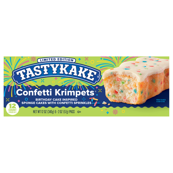 Tastykake Limited Edition Confetti Krimpets Snack Cakes - 12 ct