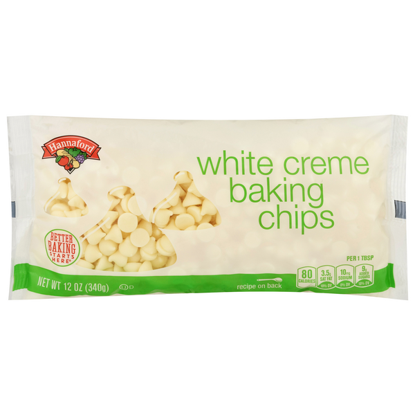 Hannaford White Creme Baking Morsel Chips