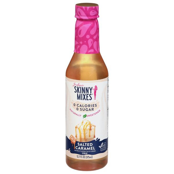 Jordan's Skinny Mixes 0 Calories & Sugar Salted Caramel Flavored Syrup