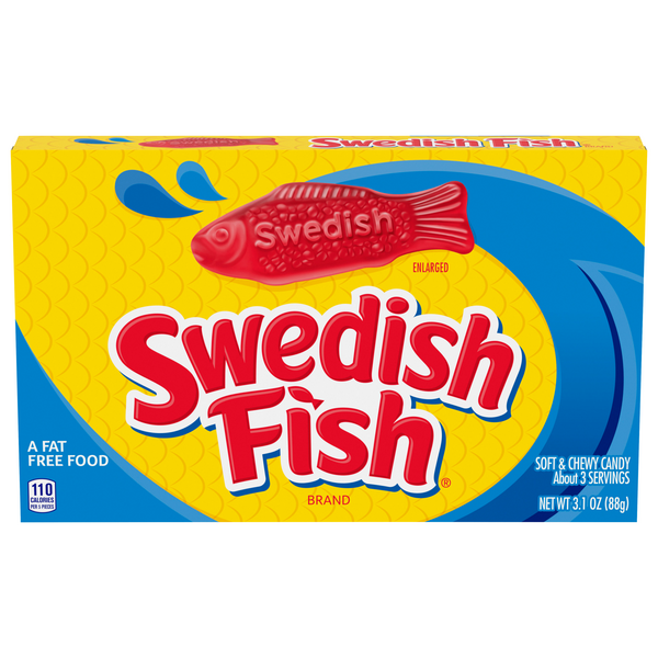 Swedish Fish Soft & Chewy Candy Movie Theater Box