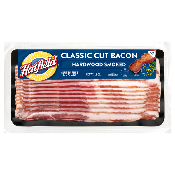 Hatfield Hardwood Smoked Classic Cut Bacon Sliced