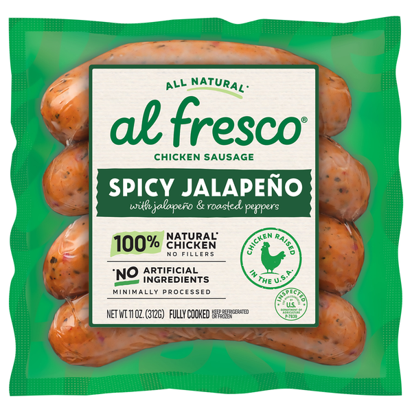 Al Fresco Natural Spicy Jalapeno Chicken Sausage - 4 ct