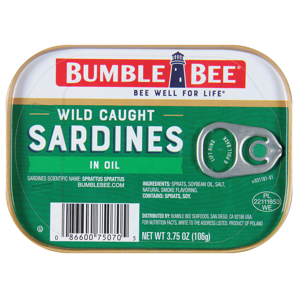 Bumble Bee Wild Caught Sardines in Oil