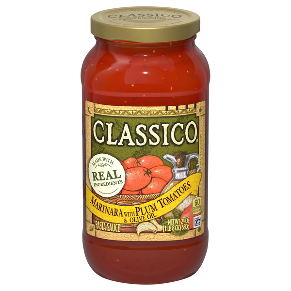 Classico Marinara Pasta Sauce with Plum Tomatoes & Olive Oil