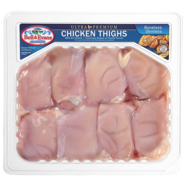 Bell & Evans Boneless Skinless Chicken Thighs Fresh