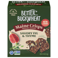 Maine Crisp Gluten Free Savory Fig & Thyme Buckwheat Crackers
