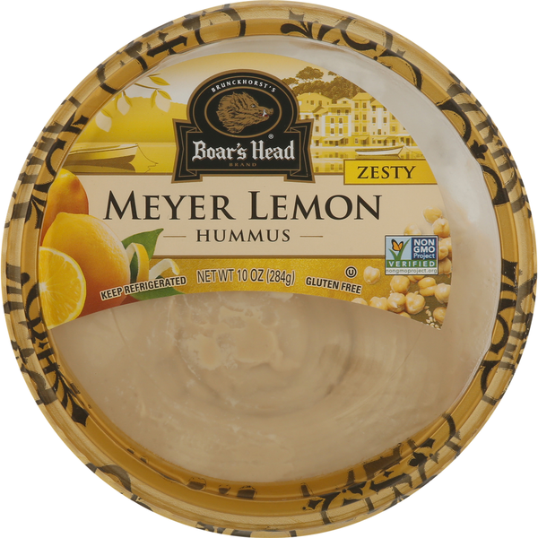 Save on Boar's Head Gluten Free Zesty Meyer Lemon Hummus Order Online