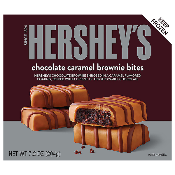 Hershey's Chocolate Caramel Brownie Bites Frozen