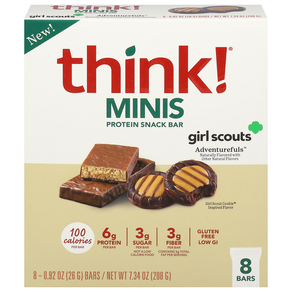 think! Minis Girl Scouts Girl Scouts Adventurefuls Protein Snack Bar - 8ct