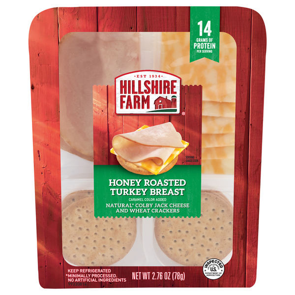 Hillshire Farm Snack Kit Honey Turkey Breast Colby Jack Cheese & Cracker