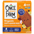 Once Upon a Farm Organic Banana Chocolate Chip Soft-Baked Bars - 4 ct