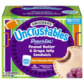 Smucker's Uncrustables Peanut Butter & Grape Jelly Sandwich - 10 ct Frozen