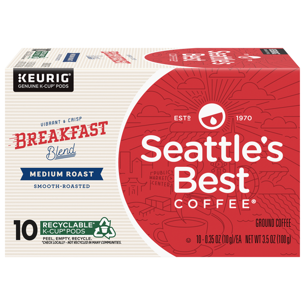 Save on Seattle's Best Coffee Breakfast Blend Medium Roast KCup Pods