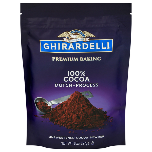 Ghirardelli Unsweetened Premium Baking 100% Dutch-Process Cocoa Powder