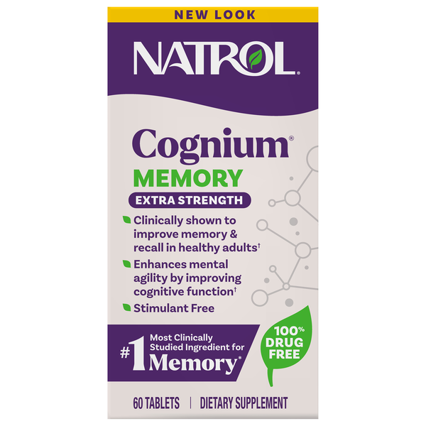 Natrol Brain Health Cognium Memory Extra Strength Tablets