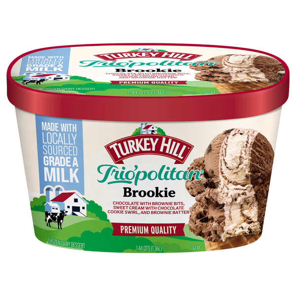 Turkey Hill Trio'politan Brookie Frozen Dairy Dessert
