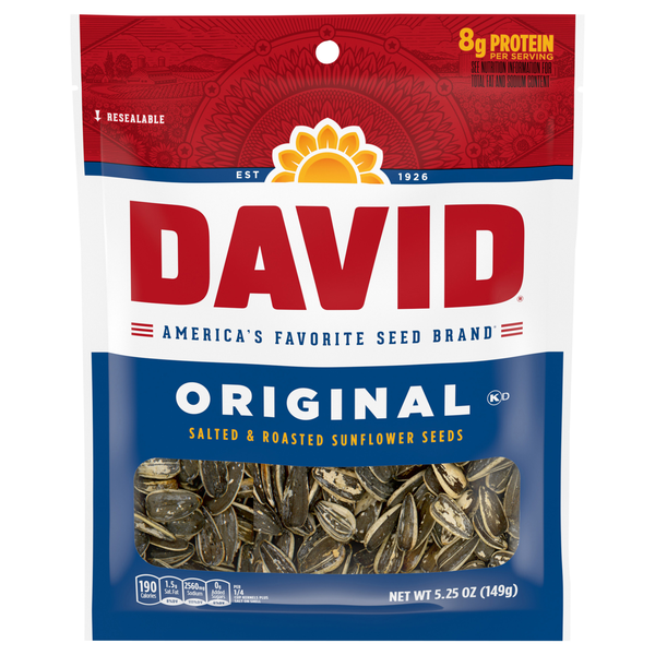 DAVID Original Salted & Roasted Sunflower Seeds