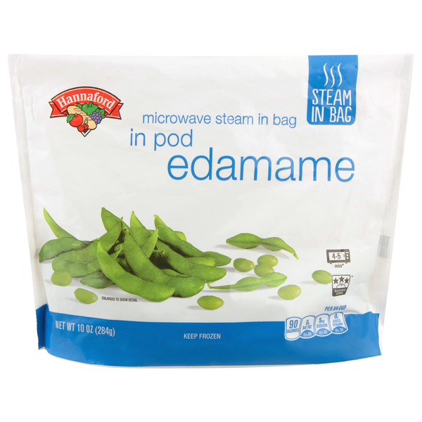 Hannaford Steam In Bag In Pod Edamame Frozen