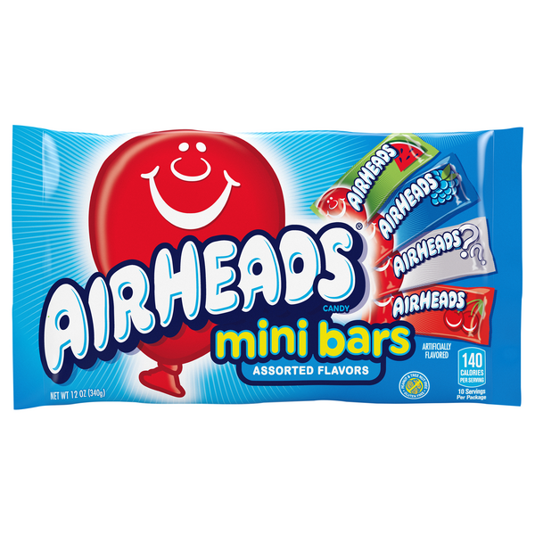Airheads Assorted Flavors Mini Bars Chewy Candy