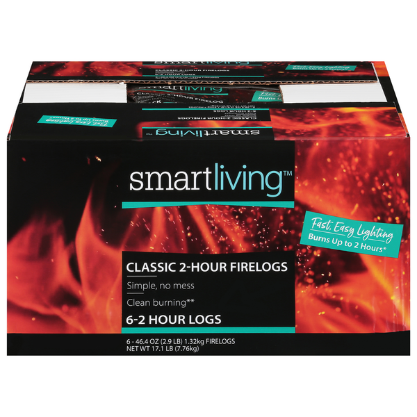 Smart Living Classic 2-Hour Firelogs - 6 ct