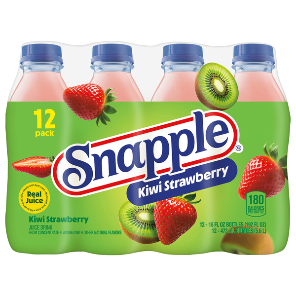 Snapple Kiwi Strawberry Juice Drink All Natural - 12 pk
