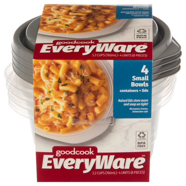 Good Cook Everyware Small Bowls Containers + Lids 3.2 Cups