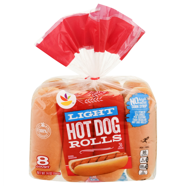 Our Brand Light Hog Dog Rolls - 8 ct
