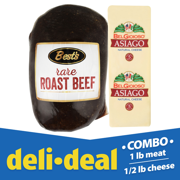 Deli Deal Best Roast Beef & BelGioioso Asiago Cheese