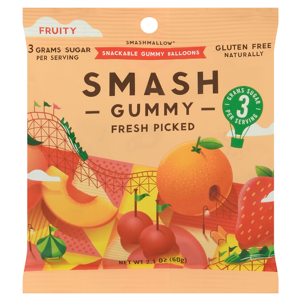 Smashmallow Gluten Free Fruity Smash Gummy Candy