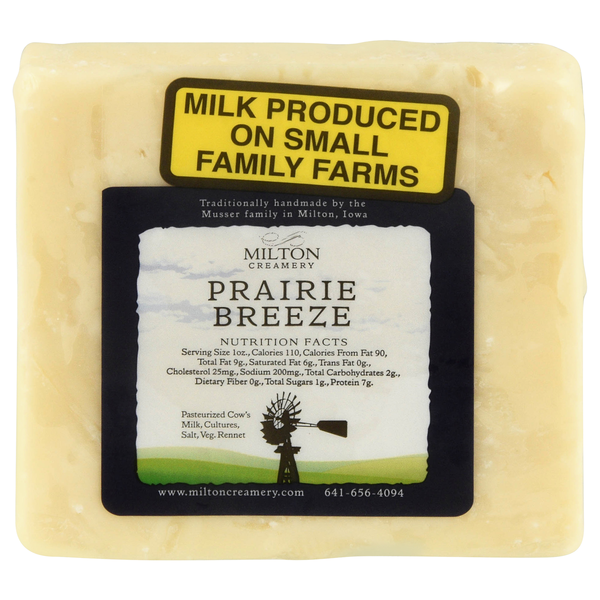 Milton Creamery Prairie Breeze Cheese Block