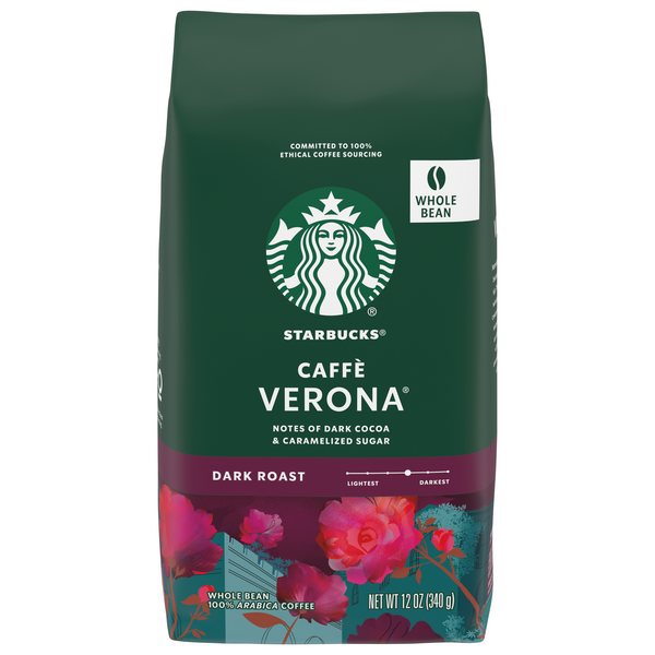 Starbucks Caffe Verona Dark Roast Whole Bean Coffee