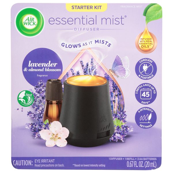 Air Wick Essential Mist Lavender & Almond Blossom Diffuser & Refill