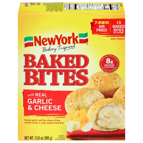 New York Garlic & Cheese Baked Bites - 15 ct Frozen