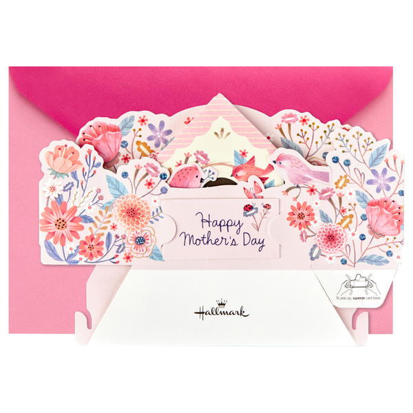 Hallmark Pop Up Mother's Day Card Displayable Bird House