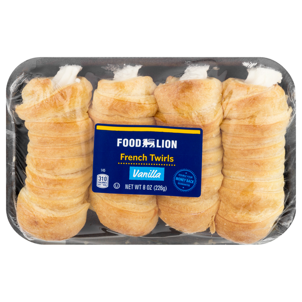 Food Lion Bakery Vanilla French Twirls - 4 ct