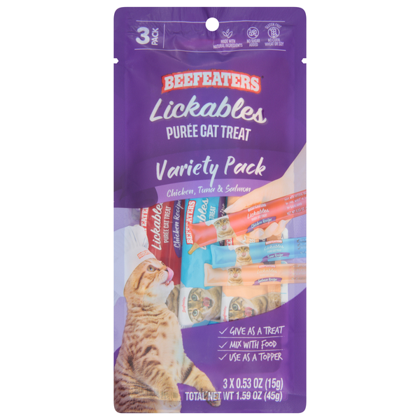Beefeaters Lickables Puree Cat Treat - 3 ct