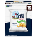 Cape Cod 40% Less Fat Original Kettle Cooked Potato Chips - 10 ct