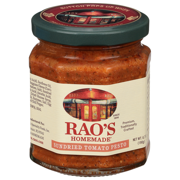 Save on Rao's Homemade Sundried Tomato Pesto Order Online Delivery GIANT