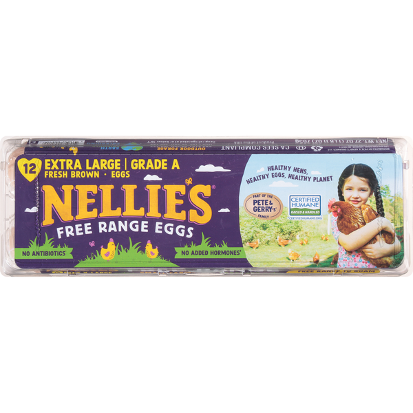 Nellie's Free Range Extra Large Brown Eggs