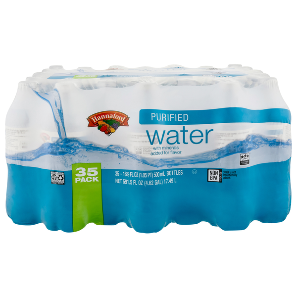 Hannaford Purified Drinking Water - 35 pk