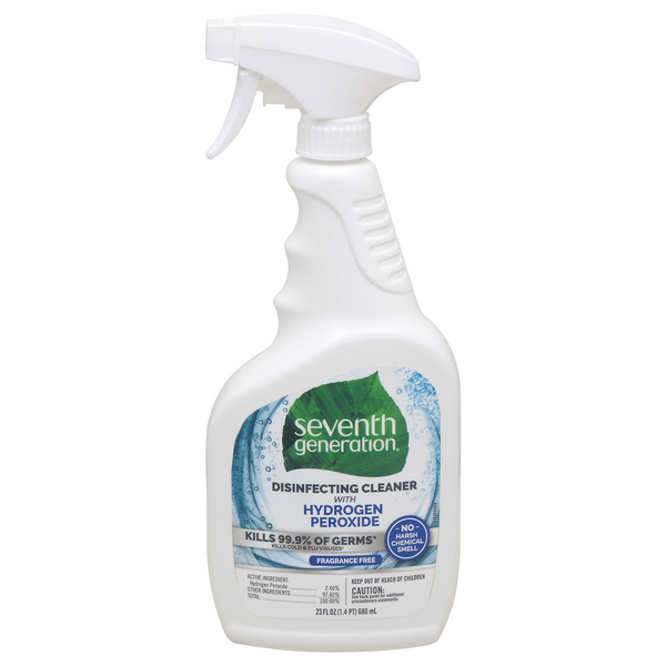 Seventh Generation Disinfecting Cleaner w/Hydrogen Peroxide Fragrance Free