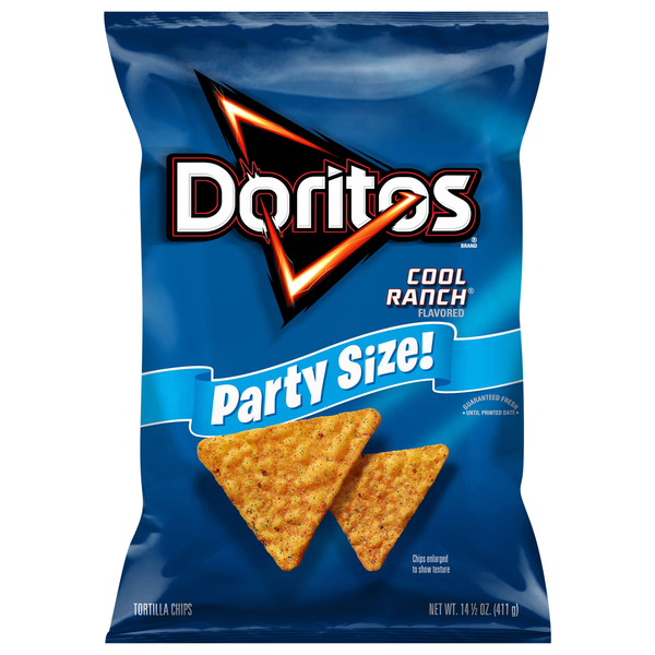 Doritos Cool Ranch Tortilla Chips Party Size