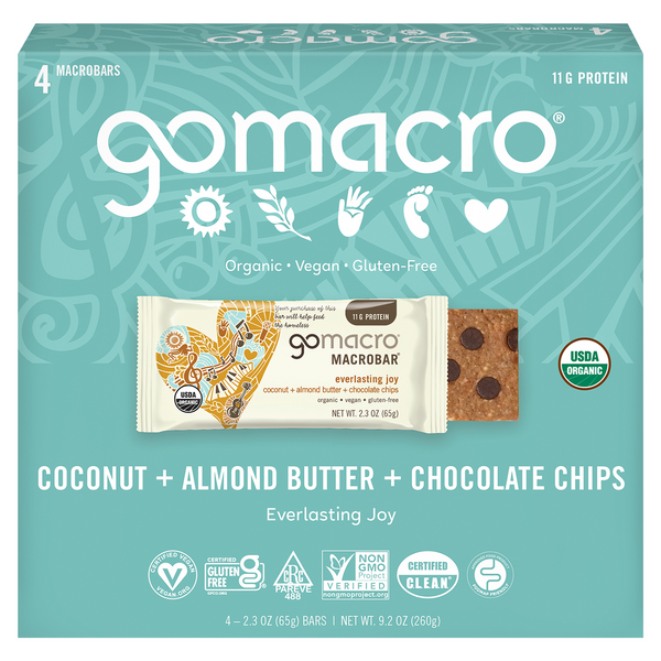 Save on GoMacro Macrobar Coconut + Almond Butter + Chocolate Chips