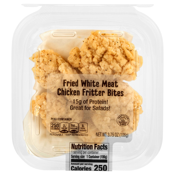 Hannaford Deli Fried White Meat Chicken Fritter Bites