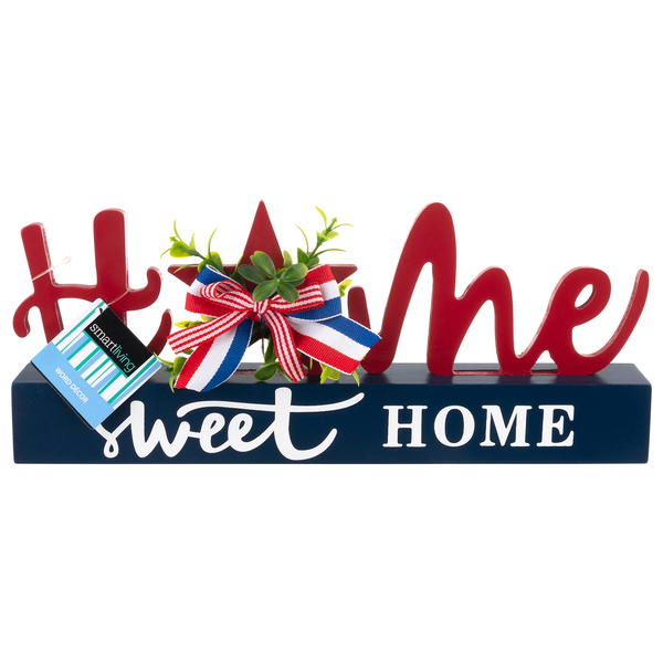Smart Living Patriotic Word Decor Home Sweet Home