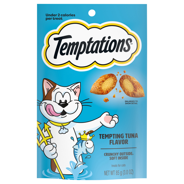 Temptations Tempting Tuna Flavor Crunchy & Soft Cat Treats