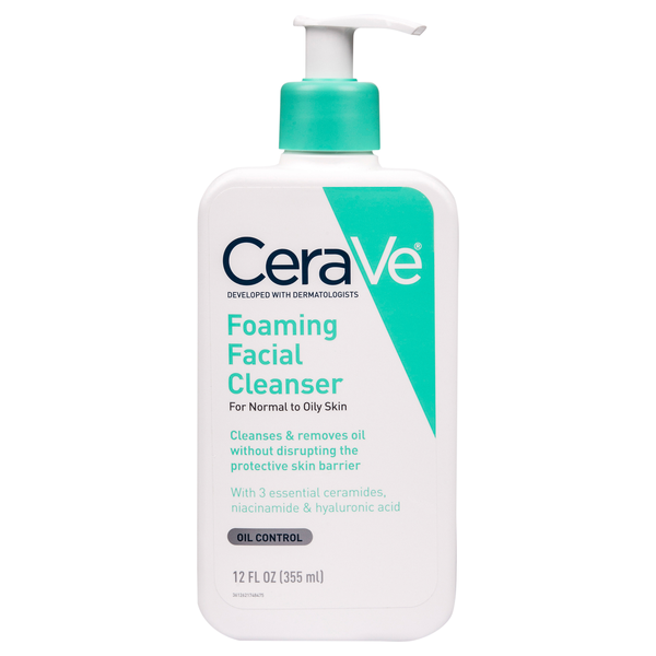 Cerave Foaming Facial Cleanser For Normal to Oily Skin Pump