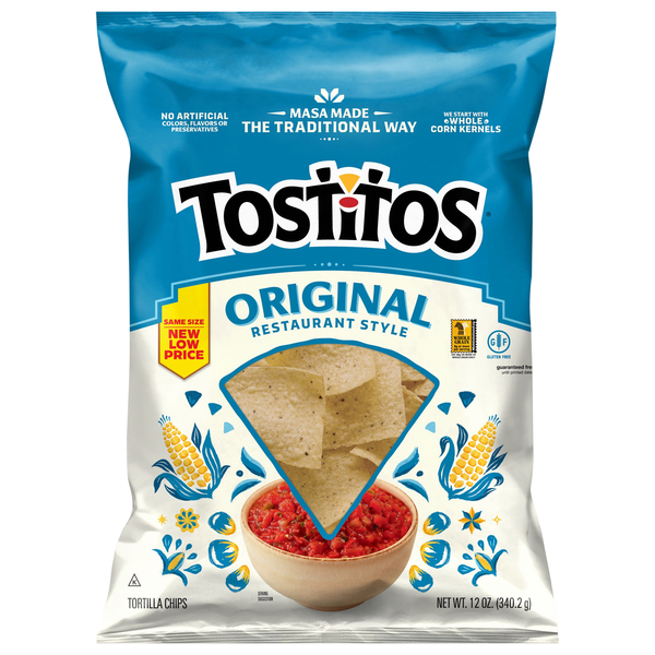 Tostitos Gluten Free Original Restaurant Style Tortilla Chips